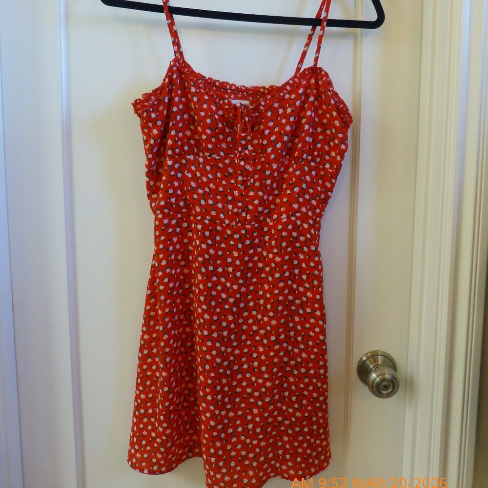 Aeropostale Dress Womens Medium M Floral Sundress Sleeveless Summer Casual